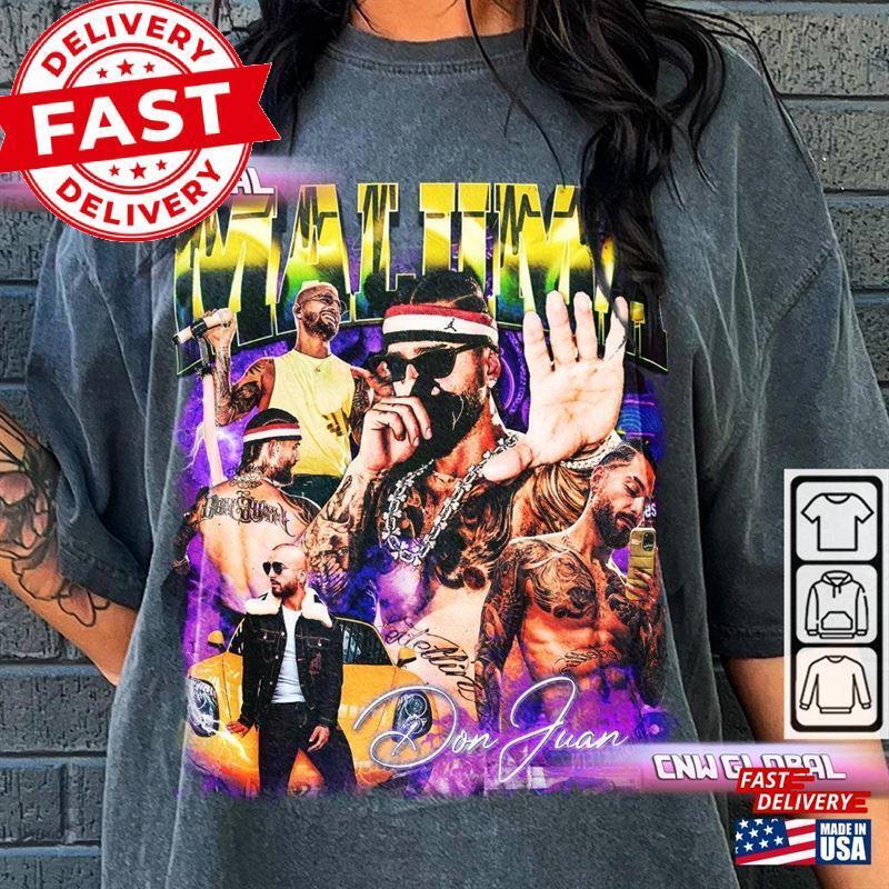 Maluma Music Shirt Don Juan Tour Tickets Retro 90s Y2k Classic